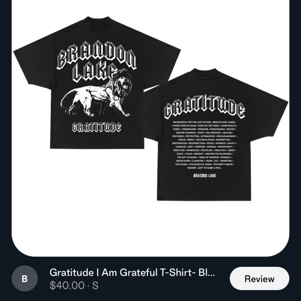 BRANDON LAKE TOUR TEE